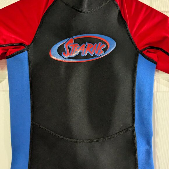 Stearns Youth Shortie Wetsuit, Neoprene Nylon, Black Blue Red, Size Medium, Warm - Picture 5 of 16